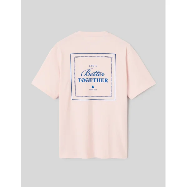 T-shirt animation devant/dos Rose