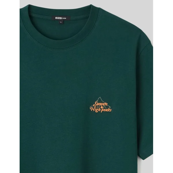 T-shirt animation poitrine Vert