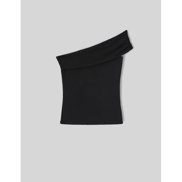 T-shirt asymétrique Noir