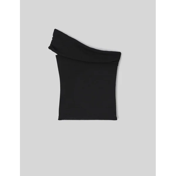 T-shirt asymétrique Noir