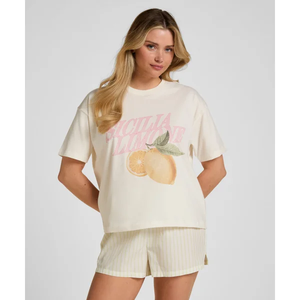 T-shirt avec Imprimé - Blanc