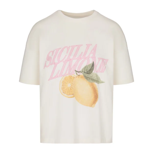 T-shirt avec Imprimé - Blanc