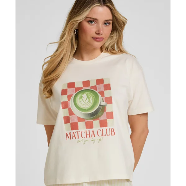 T-shirt avec Imprimé - Blanc