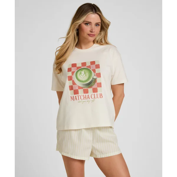 T-shirt avec Imprimé - Blanc