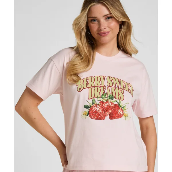 T-shirt avec Imprimé - Rose