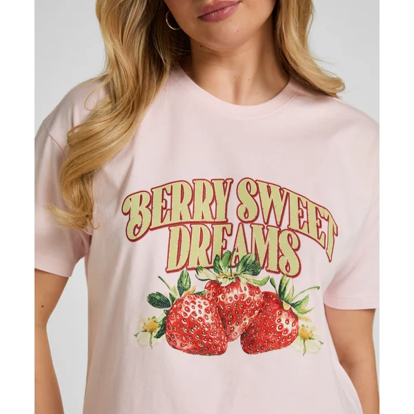 T-shirt avec Imprimé - Rose