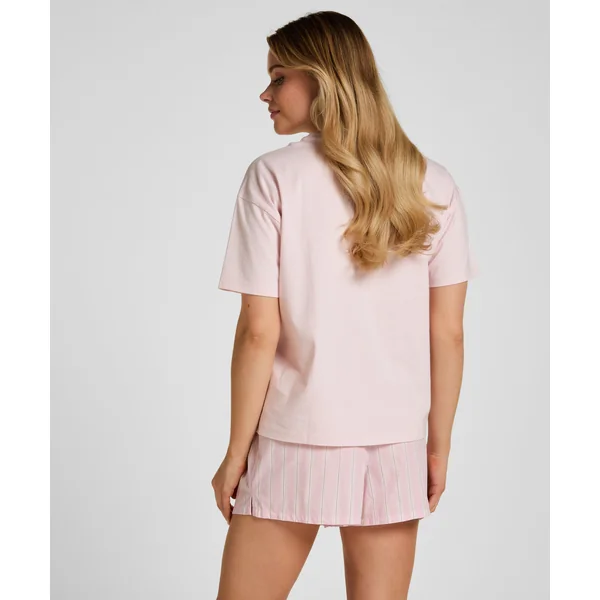 T-shirt avec Imprimé - Rose