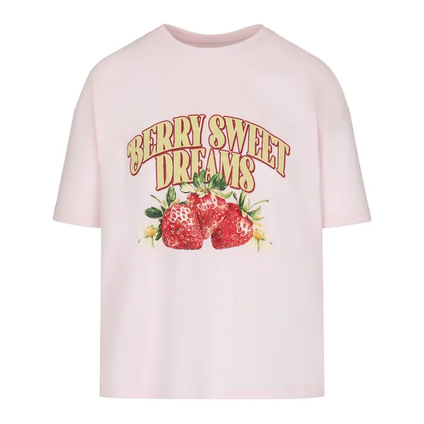 T-shirt avec Imprimé - Rose