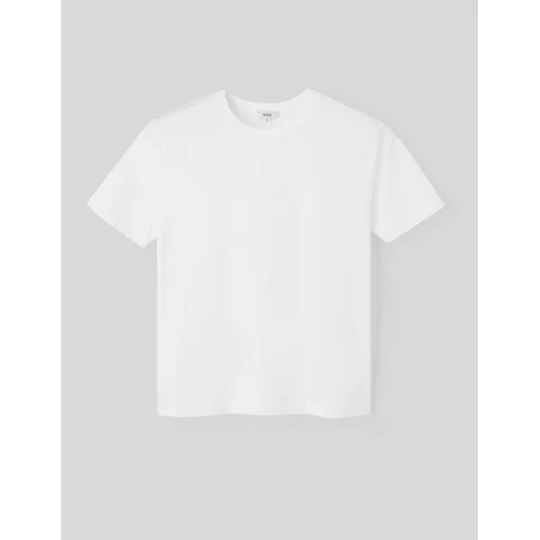 T-shirt basique col rond Blanc