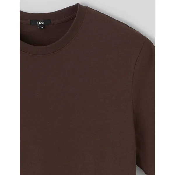 T-shirt basique Marron foncée