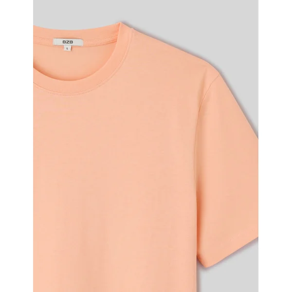 T-shirt basique Pêche