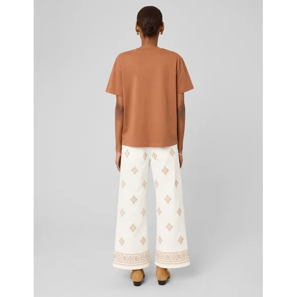 T-shirt basique uni Camel