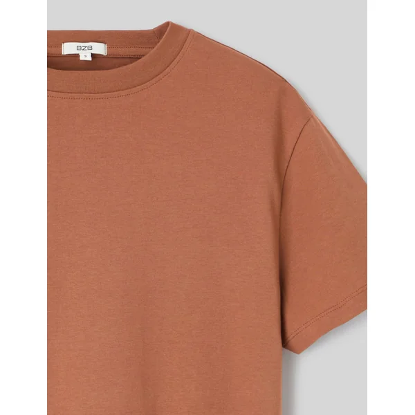 T-shirt basique uni Camel