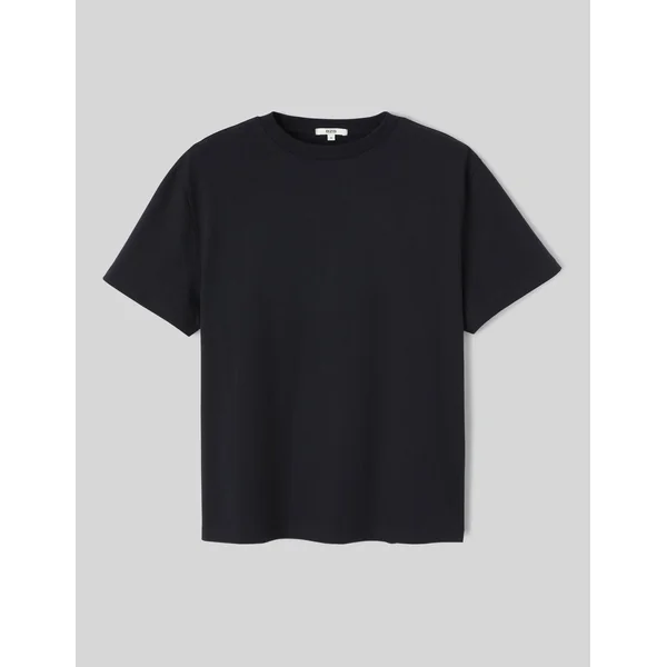 T-shirt basique uni Noir