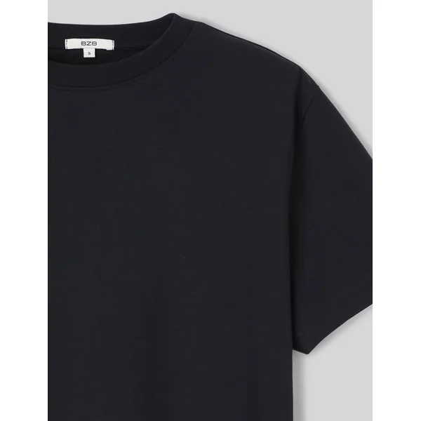 T-shirt basique uni Noir