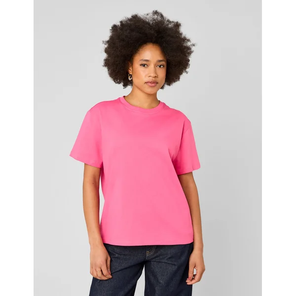 T-shirt basique uni Rose