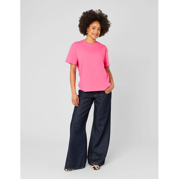 T-shirt basique uni Rose