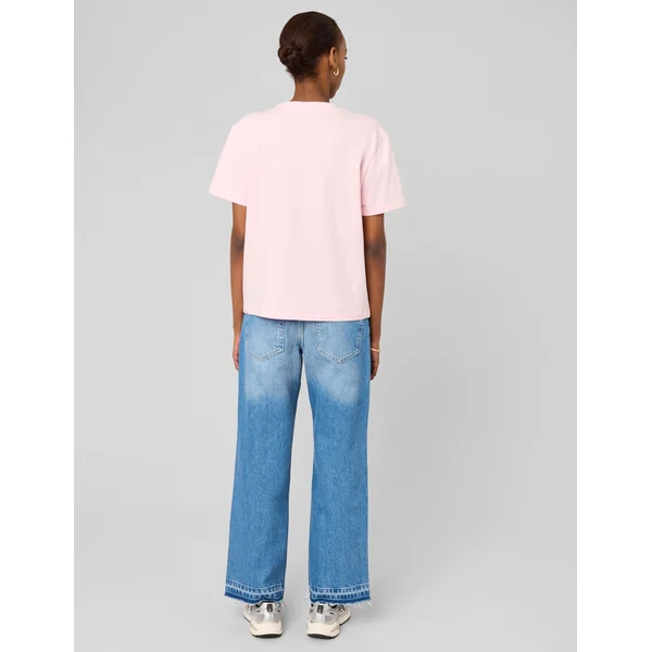 T-shirt basique uni Rose pâle