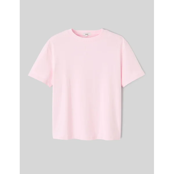T-shirt basique uni Rose pâle