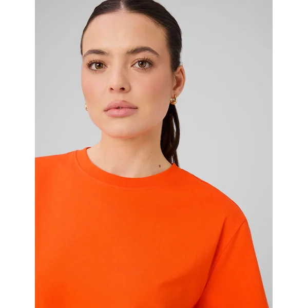 T-shirt basique uni Rouge