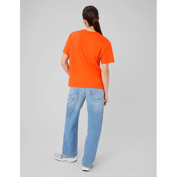 T-shirt basique uni Rouge