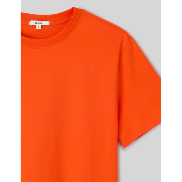 T-shirt basique uni Rouge