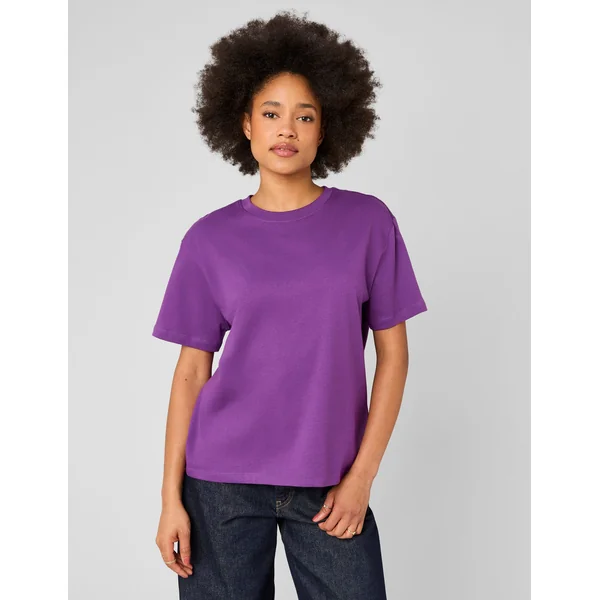 T-shirt basique uni Violet