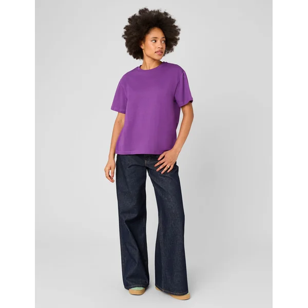 T-shirt basique uni Violet