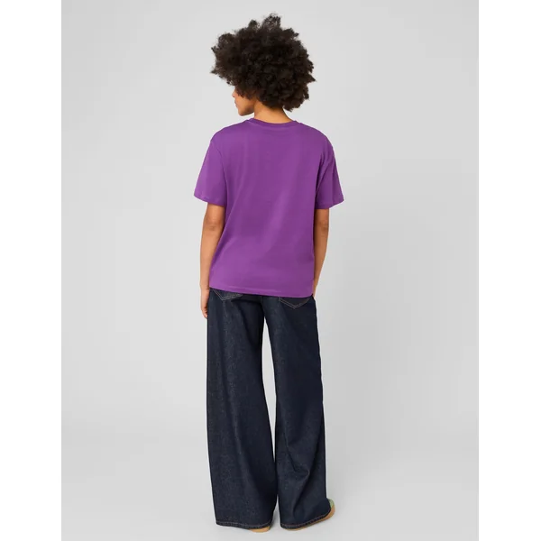T-shirt basique uni Violet