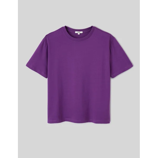 T-shirt basique uni Violet