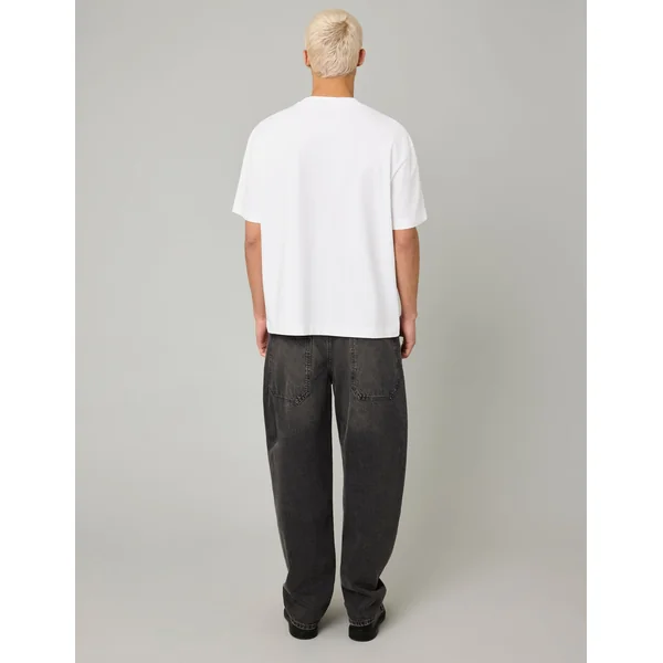 T-shirt boxy poche Blanc