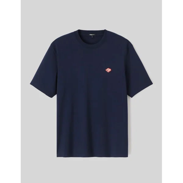 T-shirt broderie poitrine Bleu foncé