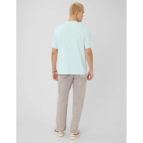 T-shirt broderie poitrine Menthe