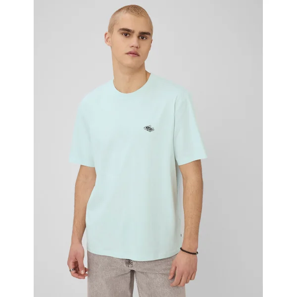 T-shirt broderie poitrine Menthe