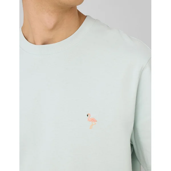 T-shirt broderie poitrine Menthe