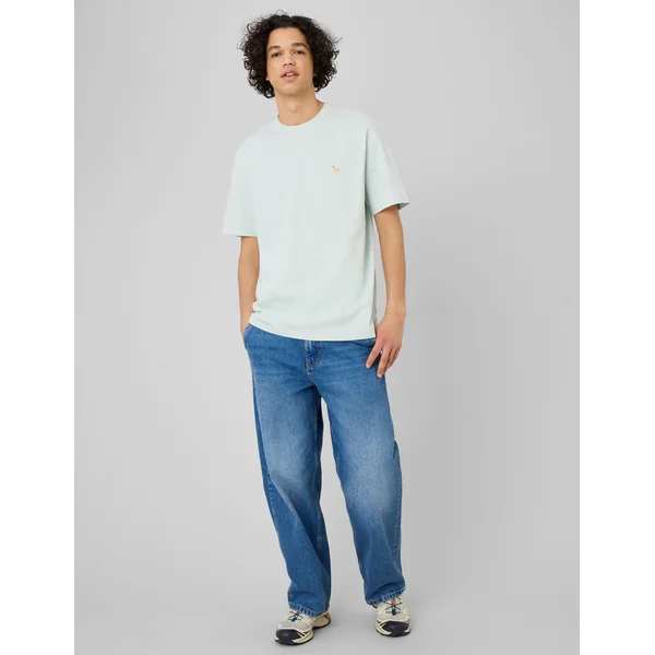 T-shirt broderie poitrine Menthe