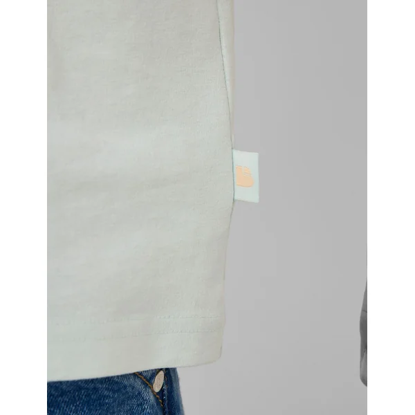 T-shirt broderie poitrine Menthe