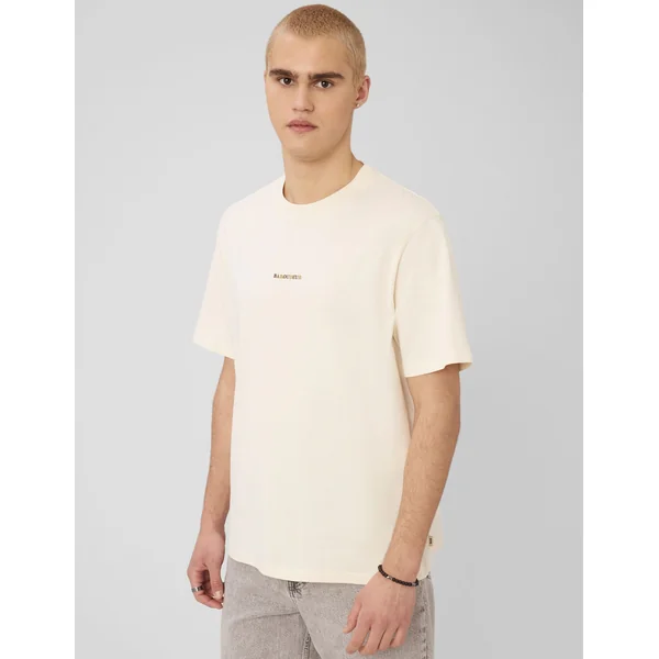 T-shirt broderie poitrine Naturel