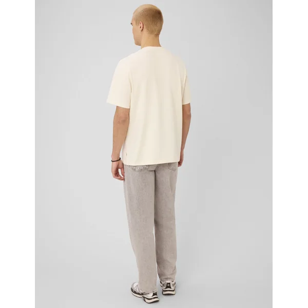 T-shirt broderie poitrine Naturel