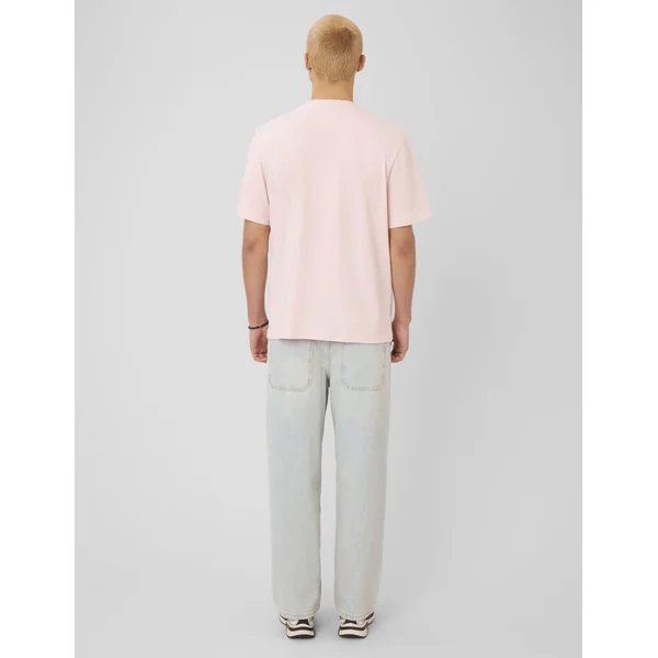 T-shirt broderie poitrine Rose