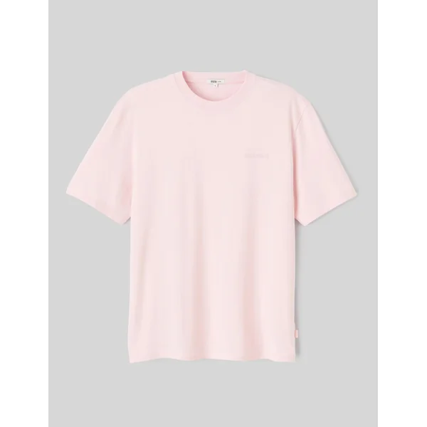 T-shirt broderie poitrine Rose