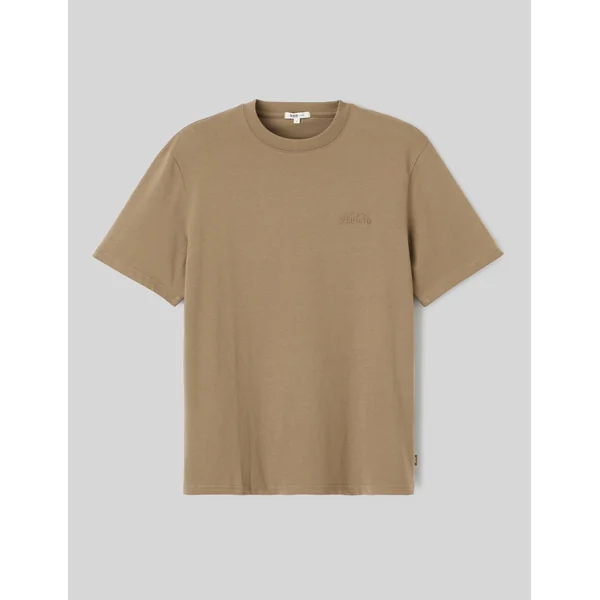 T-shirt broderie poitrine Vert Kaki