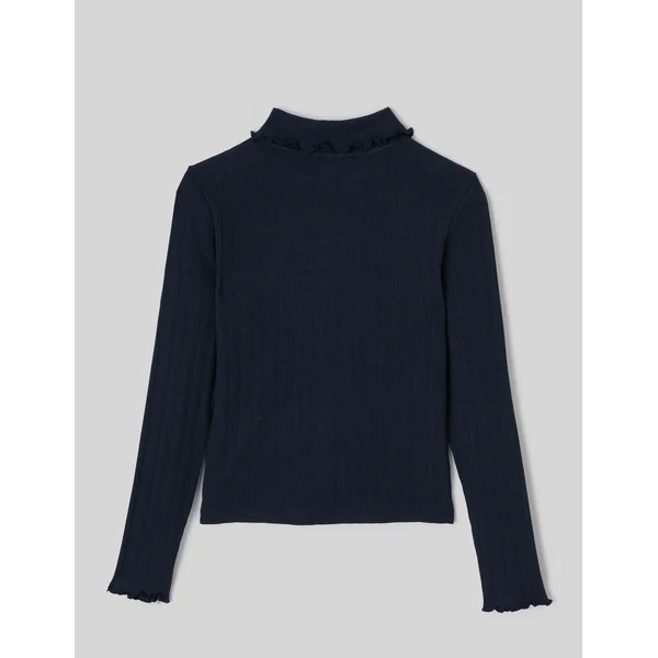 T-shirt col polo Bleu foncé