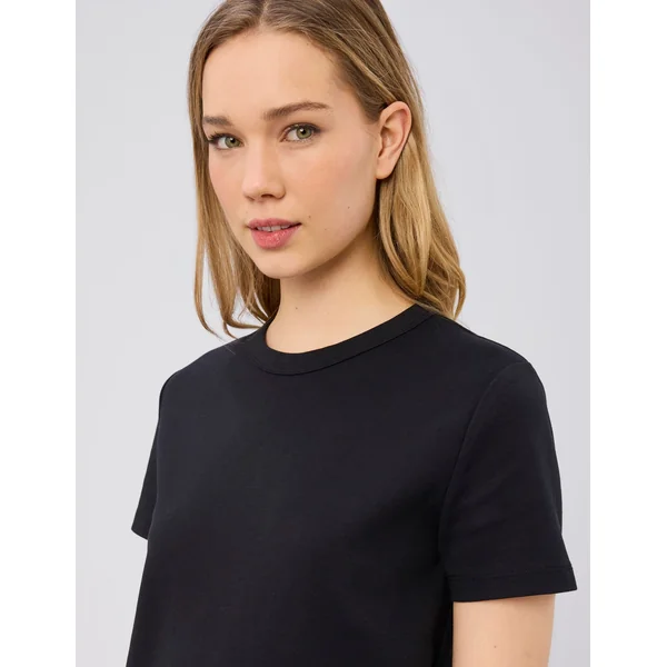 T-shirt col rond Noir