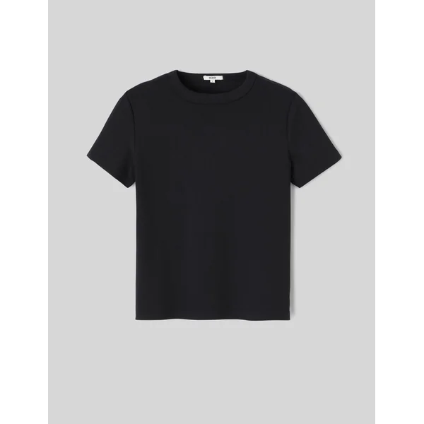 T-shirt col rond Noir