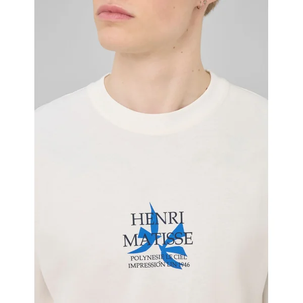 T-shirt collab ART COLLECTION Blanc écru