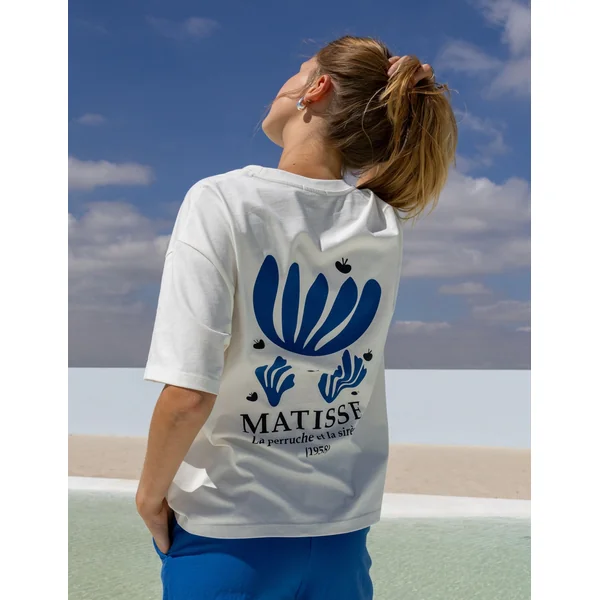 T-Shirt collab ART COLLECTION Blanc écru
