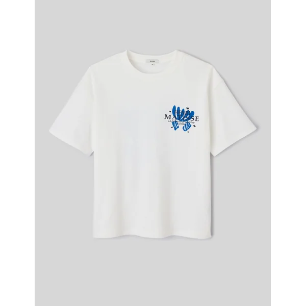 T-Shirt collab ART COLLECTION Blanc écru