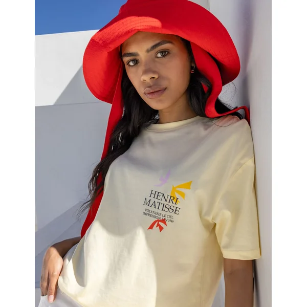 T-Shirt collab ART COLLECTION JAUNE PASTEL