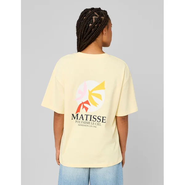 T-Shirt collab ART COLLECTION JAUNE PASTEL